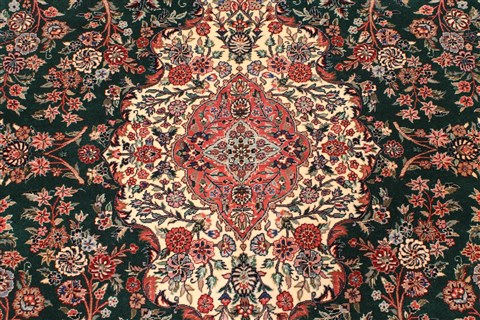 Kashan Beige Hand Knotted 60 X 93 Area Rug 255-30198 Image 5