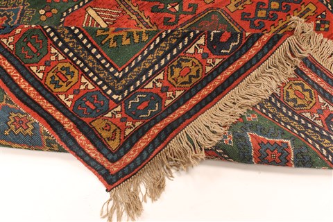 Kazak Beige Hand Knotted 63 X 910  Area Rug 255-30199 Image 11