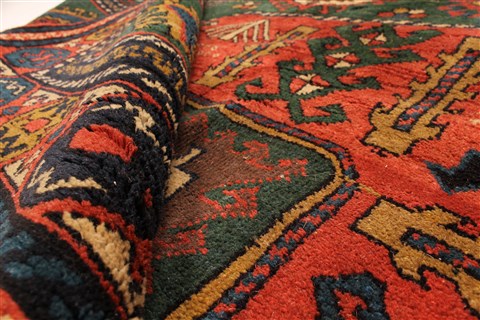 Kazak Beige Hand Knotted 63 X 910  Area Rug 255-30199 Image 12