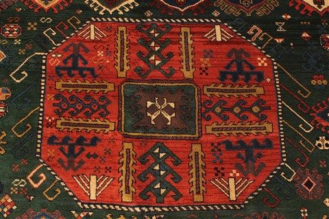 Kazak Beige Hand Knotted 63 X 910  Area Rug 255-30199 Image 6