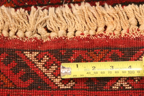 Kunduz Red Hand Knotted 36 X 67  Area Rug 100-30200 Image 5