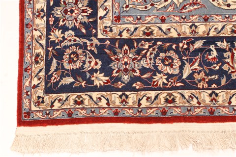 Isfahan Beige Hand Knotted 66 X 99 Area Rug 255-30201 Image 5