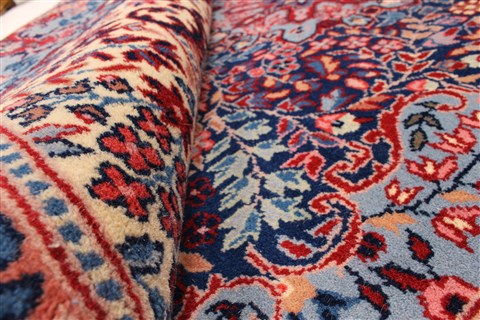 Kerman Blue Hand Knotted 40 X 62 Area Rug 255-30205 Image 11