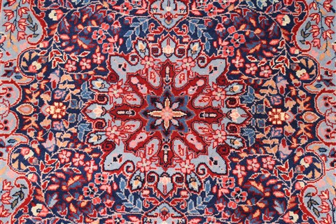 Kerman Blue Hand Knotted 40 X 62 Area Rug 255-30205 Image 5