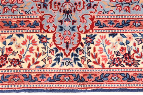 Kerman Blue Hand Knotted 40 X 62 Area Rug 255-30205 Image 6