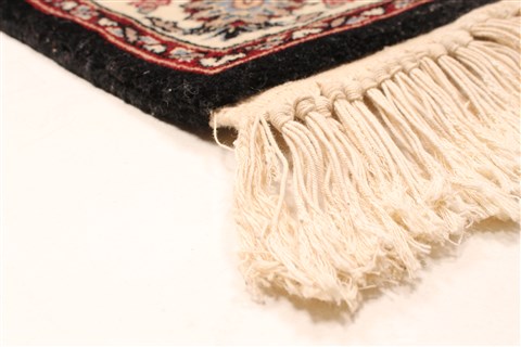Qum Red Runner Hand Knotted 27 X 120 Area Rug 255-30206 Image 1