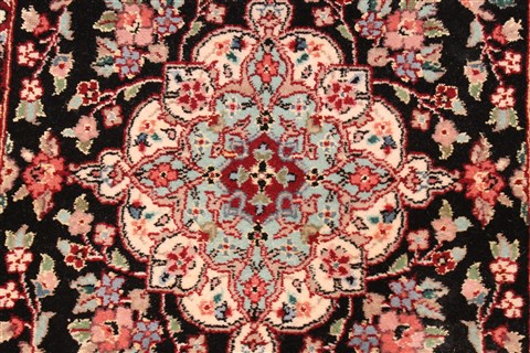 Qum Red Runner Hand Knotted 27 X 120 Area Rug 255-30206 Image 5