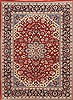 Isfahan Red Hand Knotted 65 X 89 Area Rug 255-30208 Thumb 0