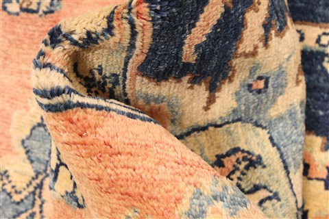 Pishavar Blue Hand Knotted 76 X 94 Area Rug 255-30209 Image 4