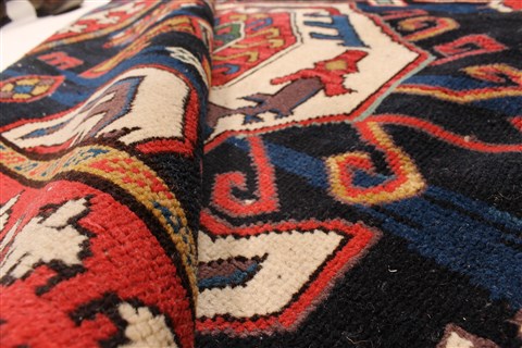 Kazak Black Hand Knotted 611 X 92 Area Rug 255-30211 Image 1