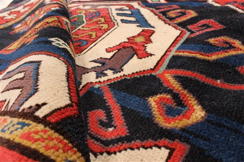 Kazak Black Hand Knotted 611 X 92 Area Rug 255-30211 Image 2