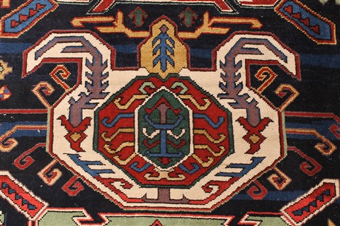 Kazak Black Hand Knotted 611 X 92 Area Rug 255-30211 Image 6