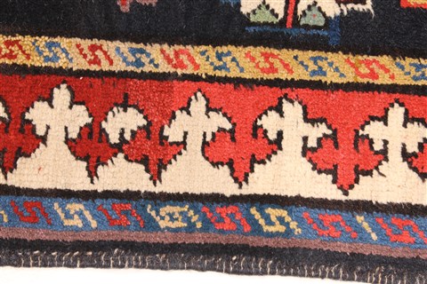 Kazak Black Hand Knotted 611 X 92 Area Rug 255-30211 Image 7