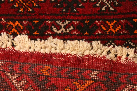 Bokhara Blue Hand Knotted 35 X 65 Area Rug 100-30212 Image 5
