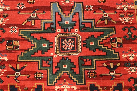 Kazak Red Hand Knotted 52 X 79 Area Rug 255-30213 Image 6