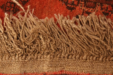 Bokhara Red Square Hand Knotted 37 X 43 Area Rug 100-30216 Image 4