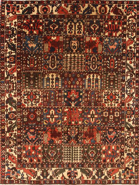 Bakhtiar Beige Hand Knotted 72 X 96 Area Rug 255-30218 Image 0