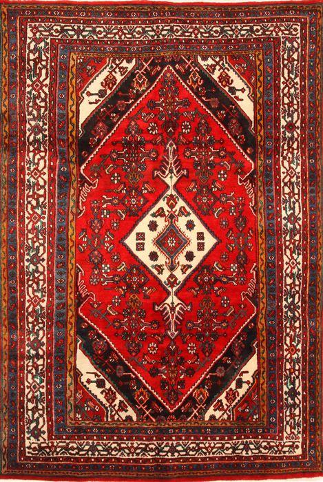 Heriz Red Hand Knotted 70 X 100 Area Rug 255-30219 Image 0