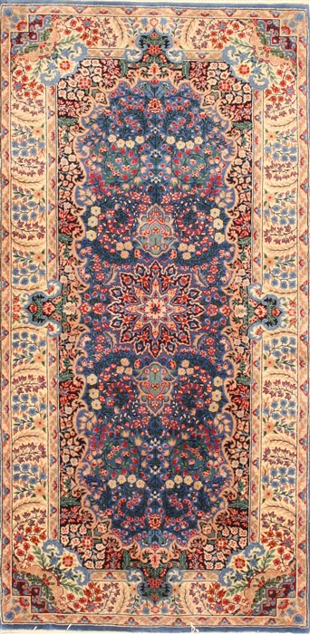 Kerman Red Hand Knotted 30 X 60 Area Rug 255-30220 Image 0