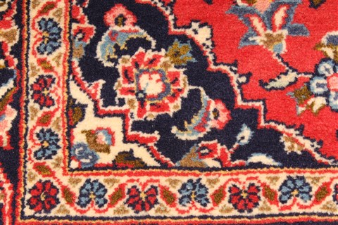 Kashan Red Runner Hand Knotted 34 X 910 Area Rug 255-30221 Image 11