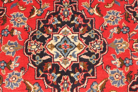 Kashan Red Runner Hand Knotted 34 X 910 Area Rug 255-30221 Image 9
