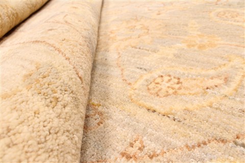 Pishavar Beige Hand Knotted 80 X 112 Area Rug 100-30222 Image 1