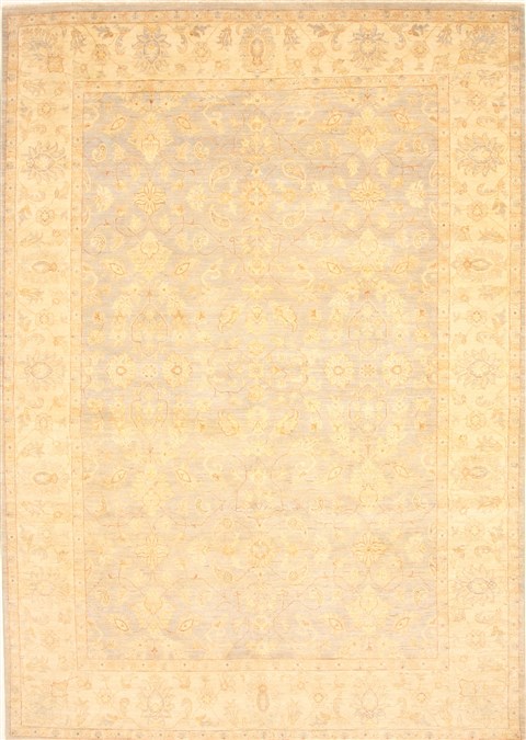 Pishavar Beige Hand Knotted 80 X 112 Area Rug 100-30222 Image 0