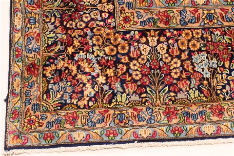 Kerman Green Hand Knotted 112 X 159 Area Rug 250-30223 Image 5