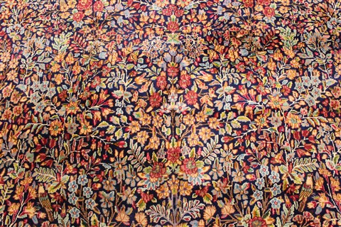 Kerman Green Hand Knotted 112 X 159 Area Rug 250-30223 Image 6