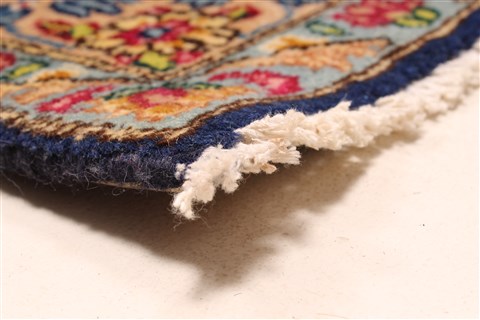 Kerman Green Hand Knotted 112 X 159 Area Rug 250-30223 Image 9