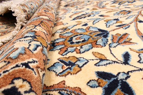 Kerman Blue Hand Knotted 119 X 214 Area Rug 250-30225 Image 12