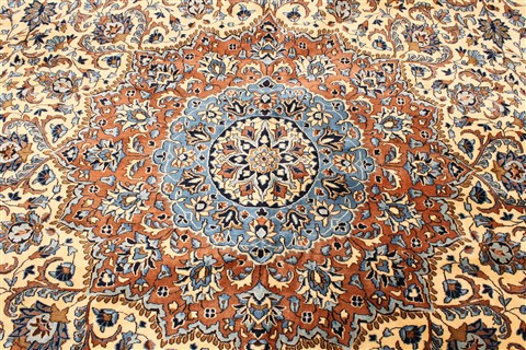 Kerman Blue Hand Knotted 119 X 214 Area Rug 250-30225 Image 5