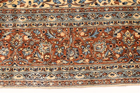 Kerman Blue Hand Knotted 119 X 214 Area Rug 250-30225 Image 6