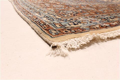 Kerman Blue Hand Knotted 119 X 214 Area Rug 250-30225 Image 8