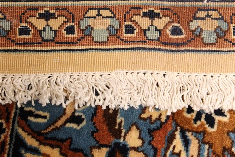 Kerman Blue Hand Knotted 119 X 214 Area Rug 250-30225 Image 9