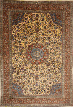Kerman Blue Hand Knotted 11'9" X 21'4"  Area Rug 250-30225