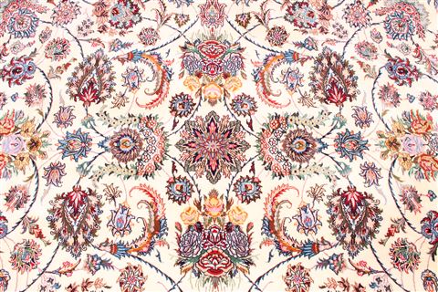 Mashad Green Hand Knotted 129 X 203 Area Rug 254-30228 Image 4
