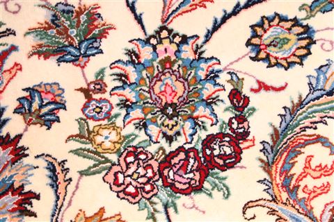 Mashad Green Hand Knotted 129 X 203 Area Rug 254-30228 Image 6