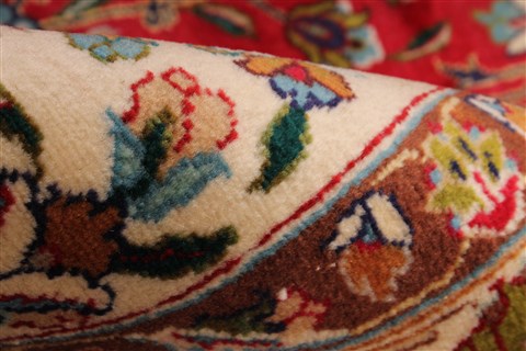 Tabriz Blue Hand Knotted 132 X 190 Area Rug 254-30230 Image 12