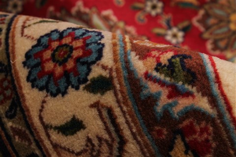 Tabriz Blue Hand Knotted 132 X 190 Area Rug 254-30230 Image 13