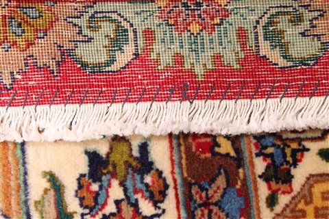 Tabriz Blue Hand Knotted 132 X 190 Area Rug 254-30230 Image 7