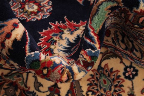 Mashad Beige Hand Knotted 133 X 194 Area Rug 254-30231 Image 3