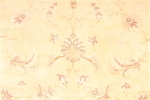 Tabriz Beige Round Hand Knotted 131 X 131 Area Rug 254-30233 Image 7