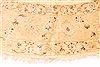 Tabriz Beige Round Hand Knotted 131 X 131 Area Rug 254-30233 Thumb 1