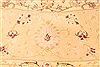 Tabriz Beige Round Hand Knotted 131 X 131 Area Rug 254-30233 Thumb 4