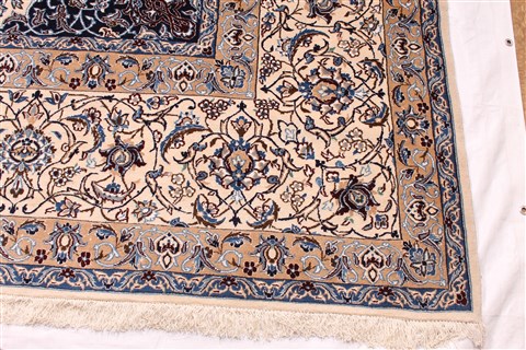 Nain White Hand Knotted 135 X 2011 Area Rug 254-30238 Image 1