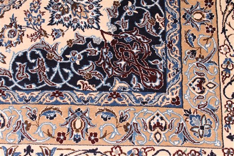 Nain White Hand Knotted 135 X 2011 Area Rug 254-30238 Image 2
