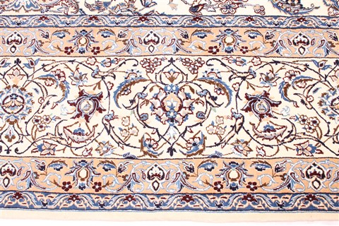 Nain White Hand Knotted 135 X 2011 Area Rug 254-30238 Image 4