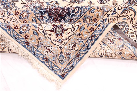 Nain White Hand Knotted 135 X 2011 Area Rug 254-30238 Image 9