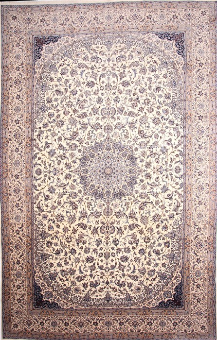 Nain White Hand Knotted 135 X 2011 Area Rug 254-30238 Image 0